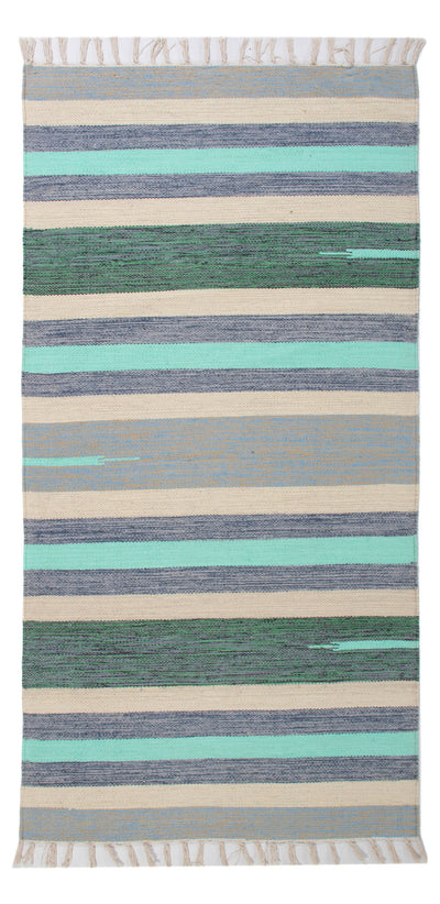 Kelim Modern Teppich 70x150cm - mehrfarbig