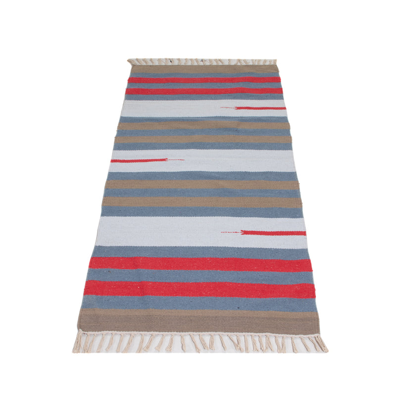 Kelim Modern Teppich 70x150cm - mehrfarbig
