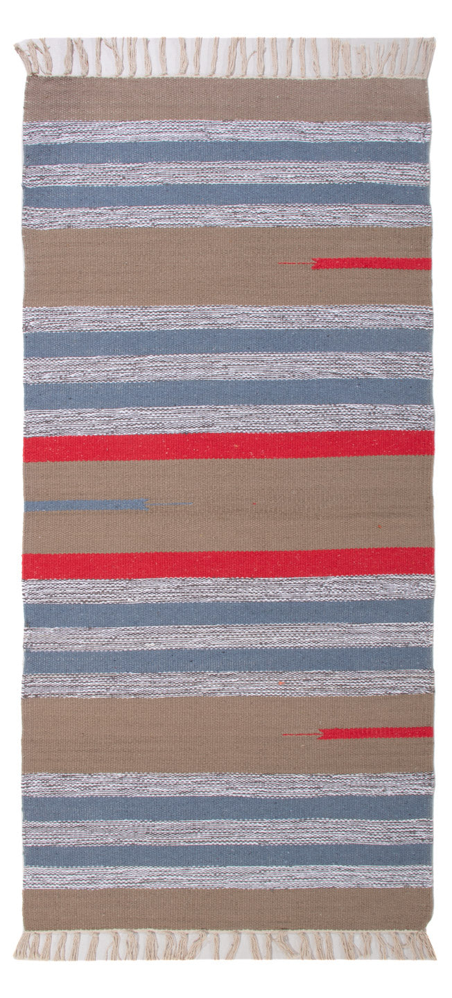 Kelim Modern Teppich 70x150cm - mehrfarbig