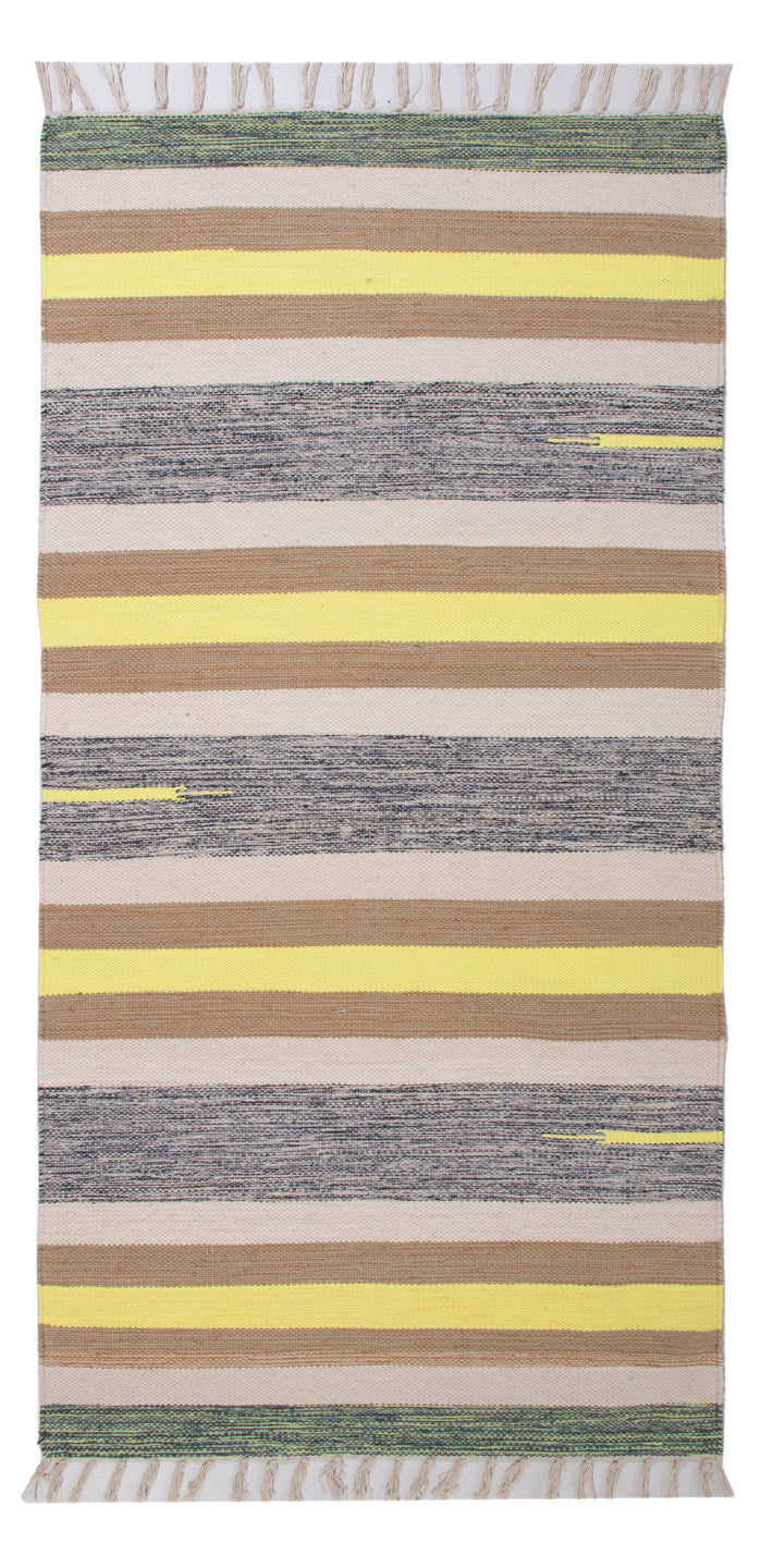Kelim Modern Teppich 70x150cm - mehrfarbig