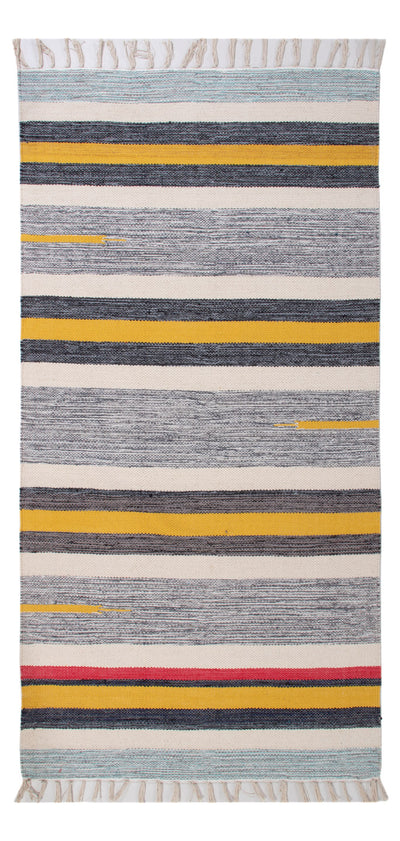 Kelim Modern Teppich 70x150cm - mehrfarbig