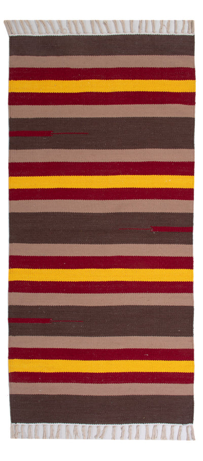 Kelim Modern Teppich 70x150cm - mehrfarbig