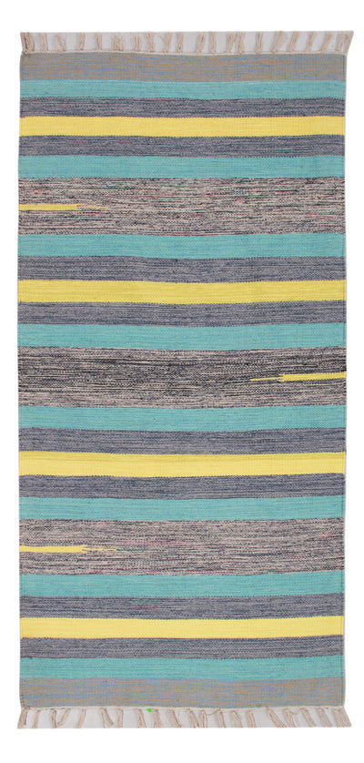 Kelim Modern Teppich 70x150cm - mehrfarbig
