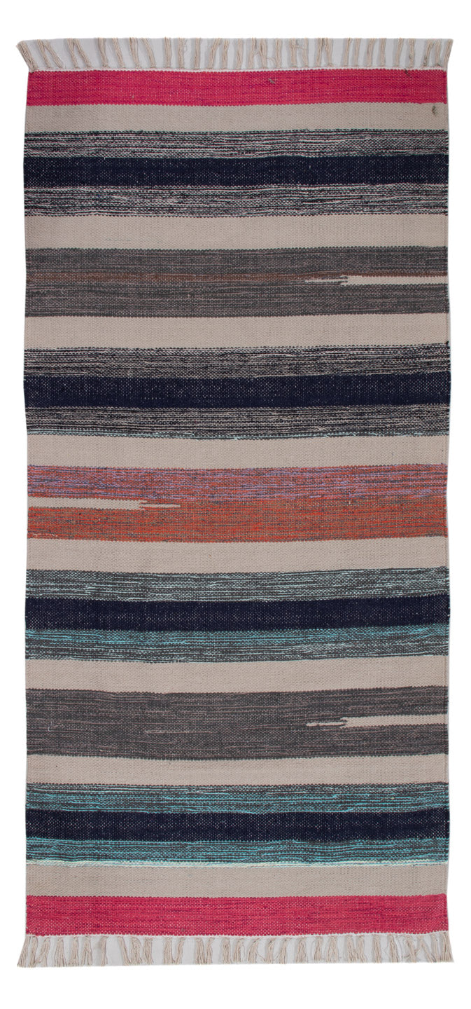 Kelim Modern Teppich 70x150cm - mehrfarbig