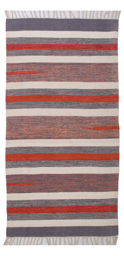 Kelim Modern Teppich 70x150cm - mehrfarbig