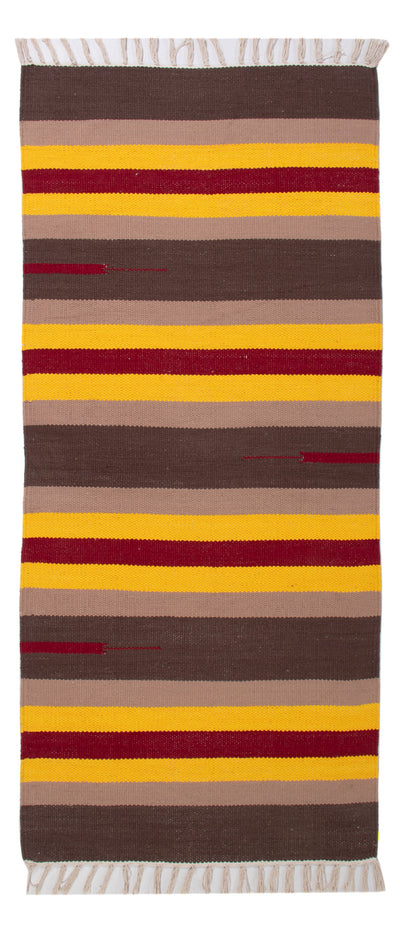 Kelim Modern Teppich 70x150cm - mehrfarbig