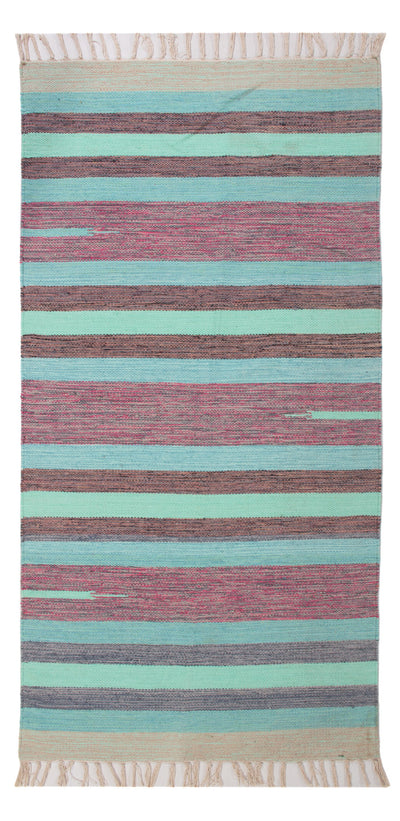 Kelim Modern Teppich 70x150cm - mehrfarbig