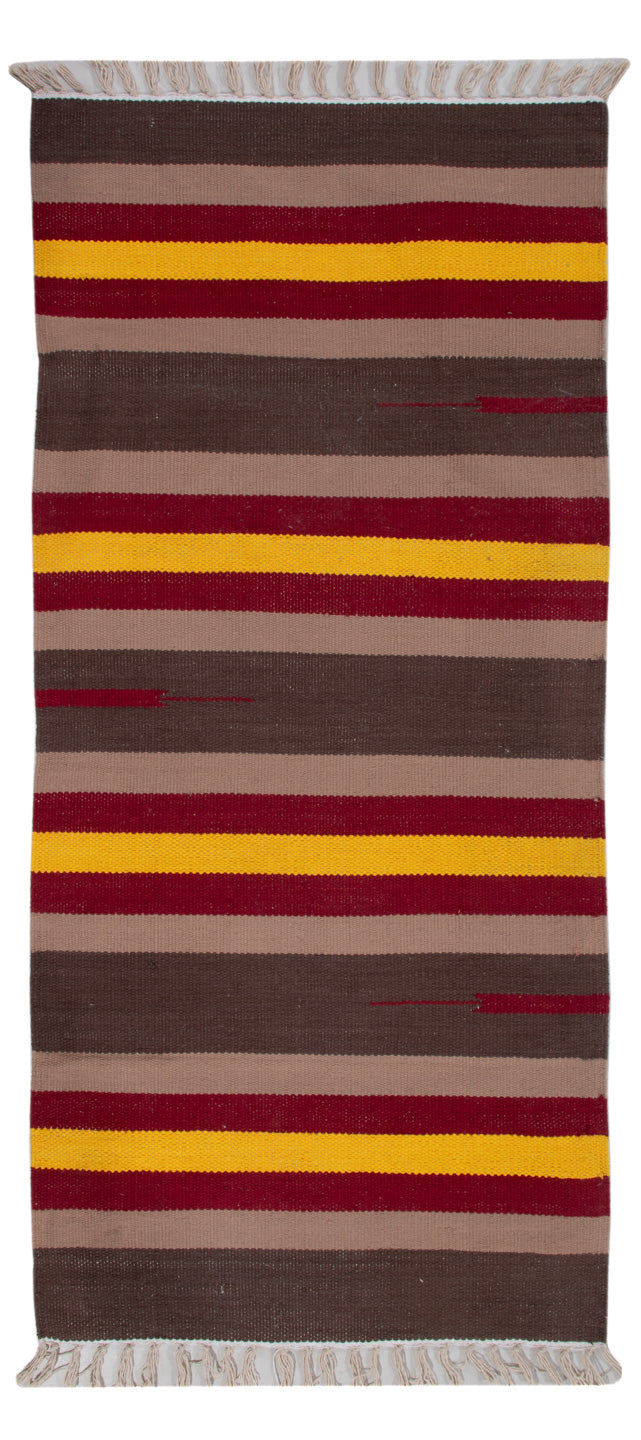 Kelim Modern Teppich 70x150cm - mehrfarbig
