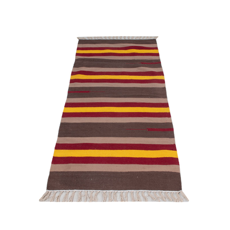 Kelim Modern Teppich 70x150cm - mehrfarbig