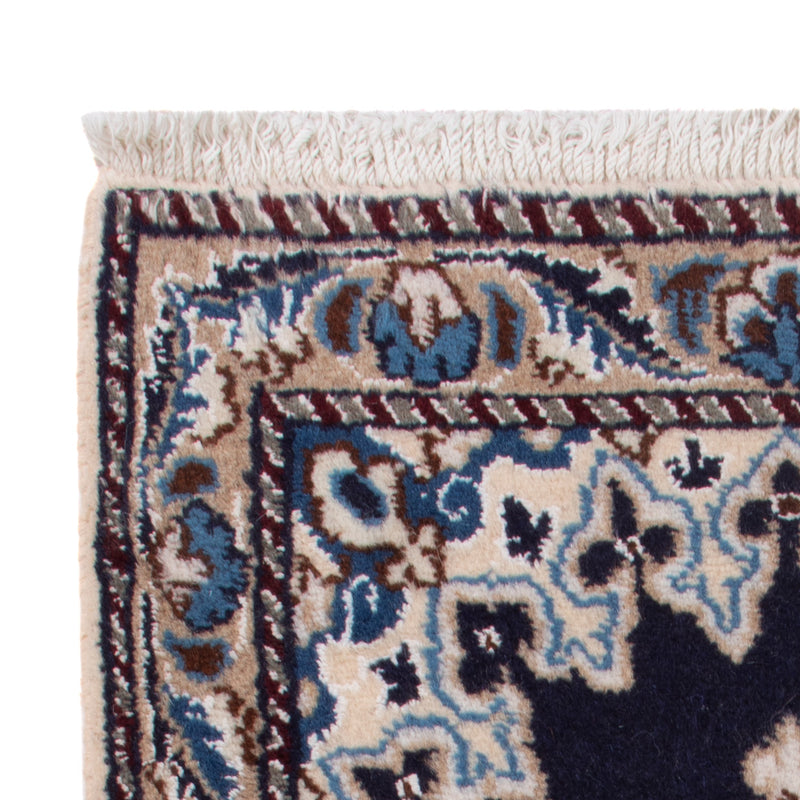 Nain - 12La Teppich 40x60cm - Perserteppich - dunkelblau