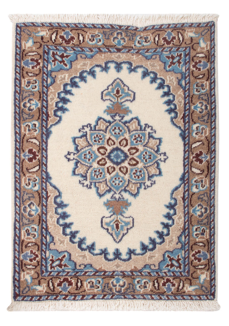 Nain - 12La Teppich 60x90cm - Perserteppich - hellbeige