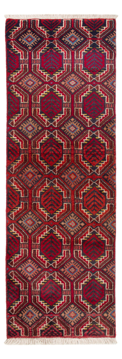 Belutsch Teppich 46x145cm - Perserteppich - dunkelrot