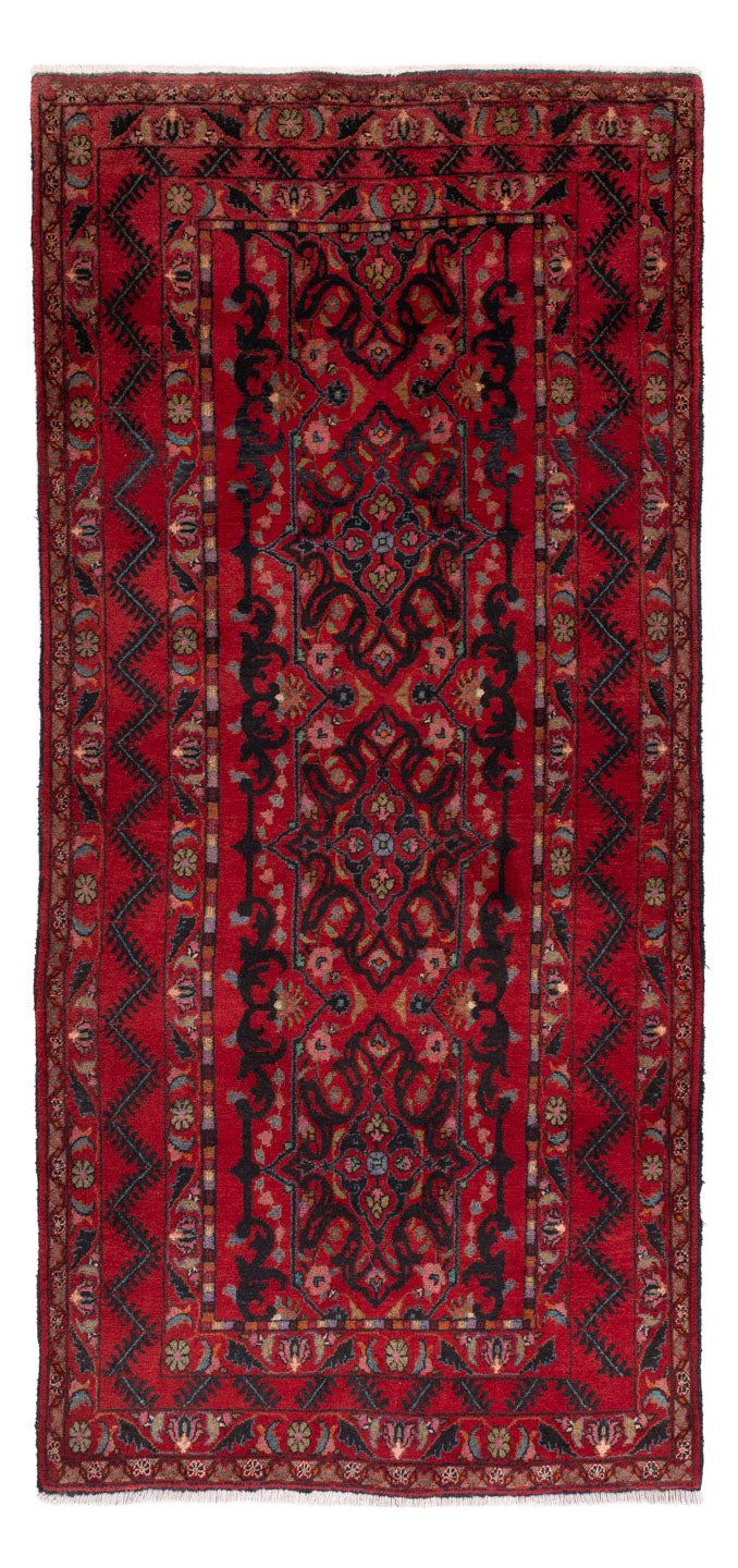 Belutsch Teppich 110x220cm - Perserteppich - dunkelrot