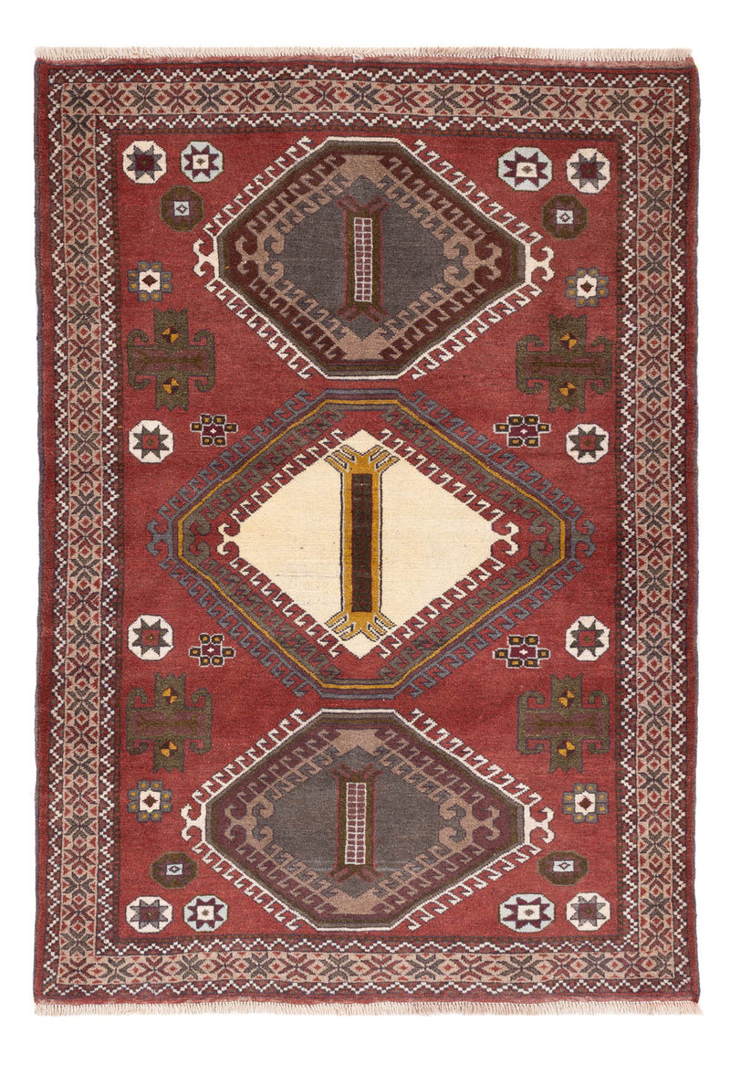 Belutsch Teppich 117x197cm - Perserteppich - dunkelrot