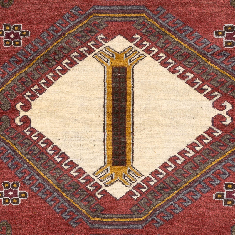 Belutsch Teppich 117x197cm - Perserteppich - dunkelrot