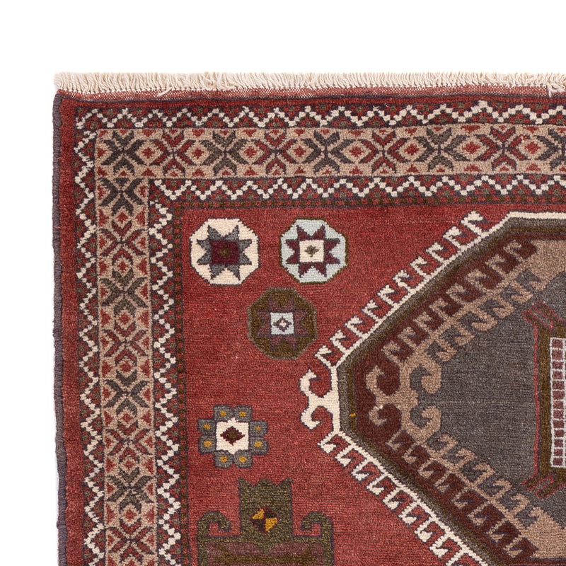 Belutsch Teppich 117x197cm - Perserteppich - dunkelrot