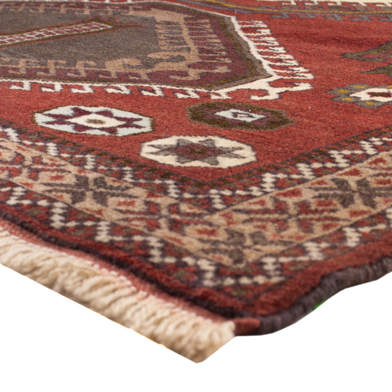 Belutsch Teppich 117x197cm - Perserteppich - dunkelrot