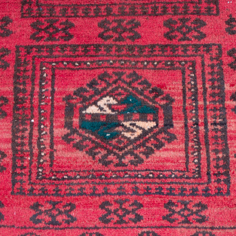 Belutsch Teppich 100x200cm - Perserteppich - hellrot