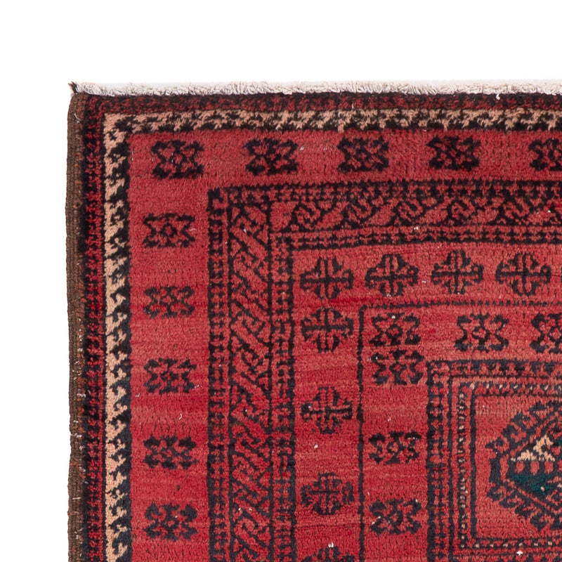 Belutsch Teppich 100x200cm - Perserteppich - hellrot