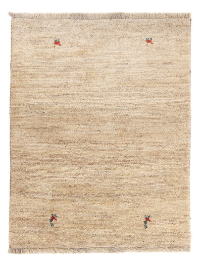 Gabbeh Persisch Teppich 105x143cm - Perserteppich Wollteppich - natur