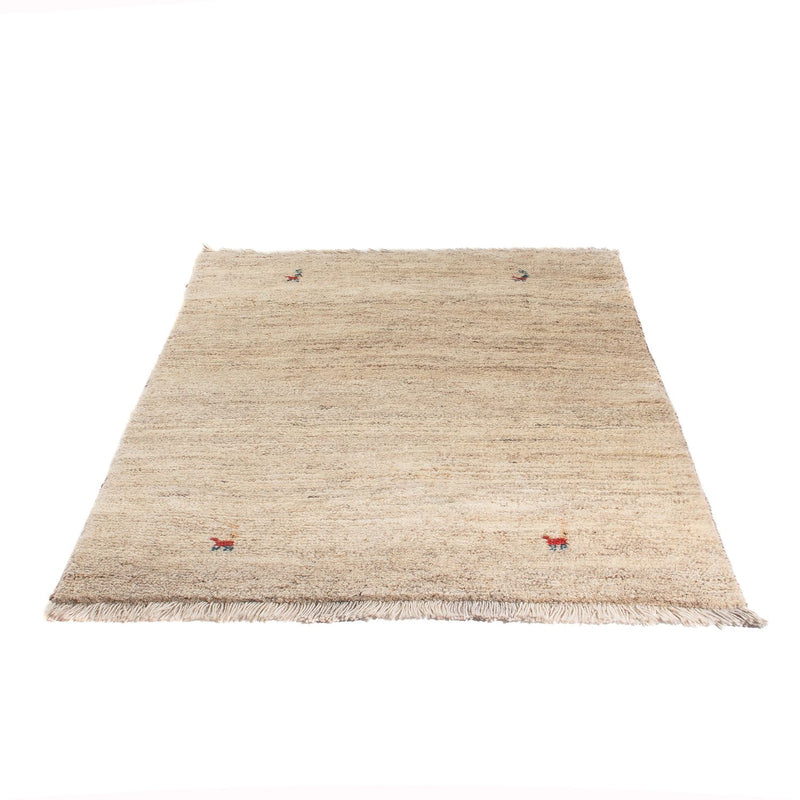 Gabbeh Persisch Teppich 105x143cm - Perserteppich Wollteppich - natur