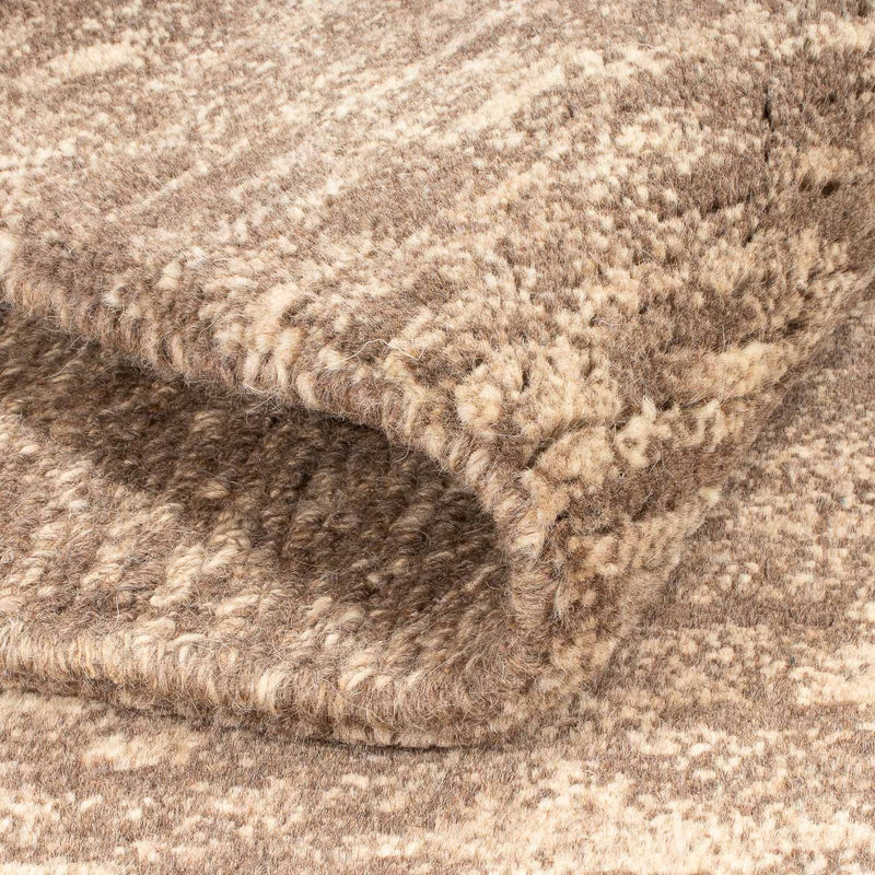 Nepal Teppich 90x160cm - Wollteppich - natur