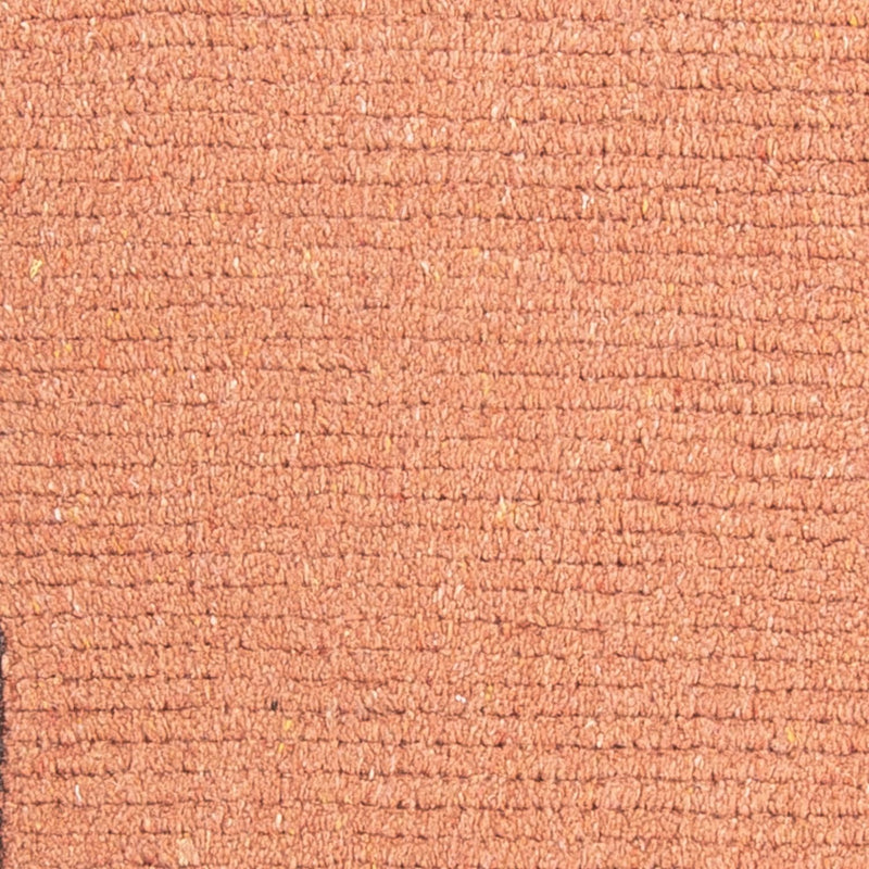 Nepal Teppich 70x140cm - Wollteppich - lachs