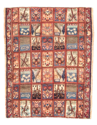 Ghom Teppich 105x128cm - Perserteppich - mehrfarbig