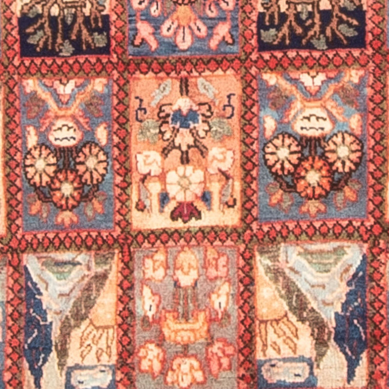 Ghom Teppich 105x128cm - Perserteppich - mehrfarbig