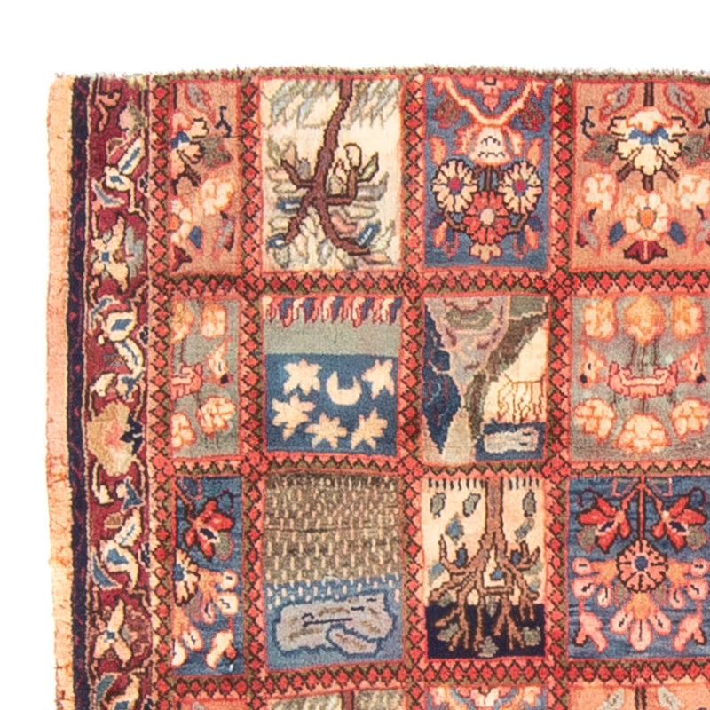 Ghom Teppich 105x128cm - Perserteppich - mehrfarbig