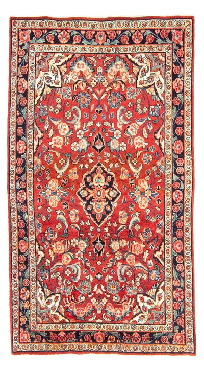 Sarough Teppich 130x222cm - Perserteppich - rot