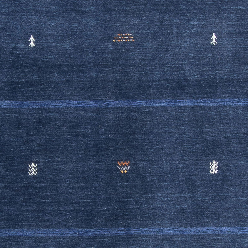 Gabbeh Teppich - Loribaft Softy - 174 x 240 cm - dunkelblau