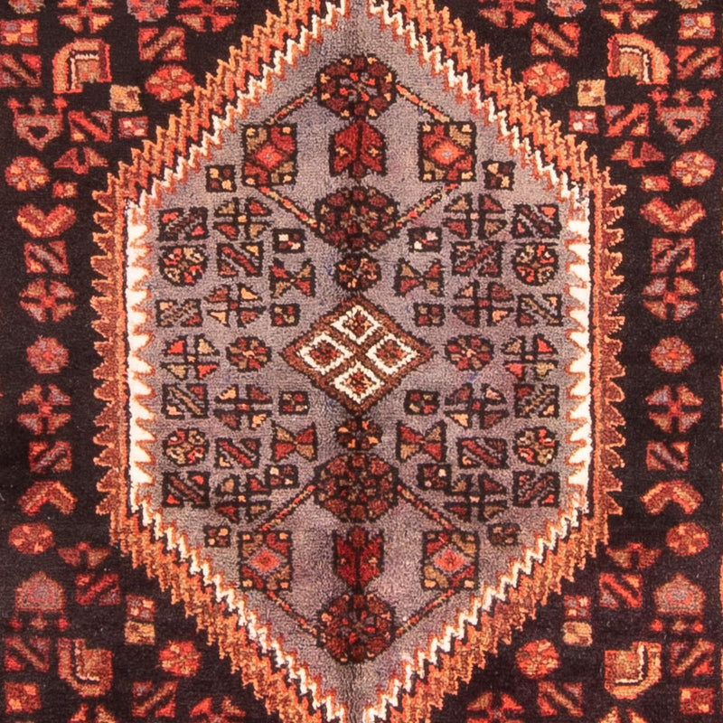 Hamadan Teppich 150x287cm - Perserteppich - dunkelblau