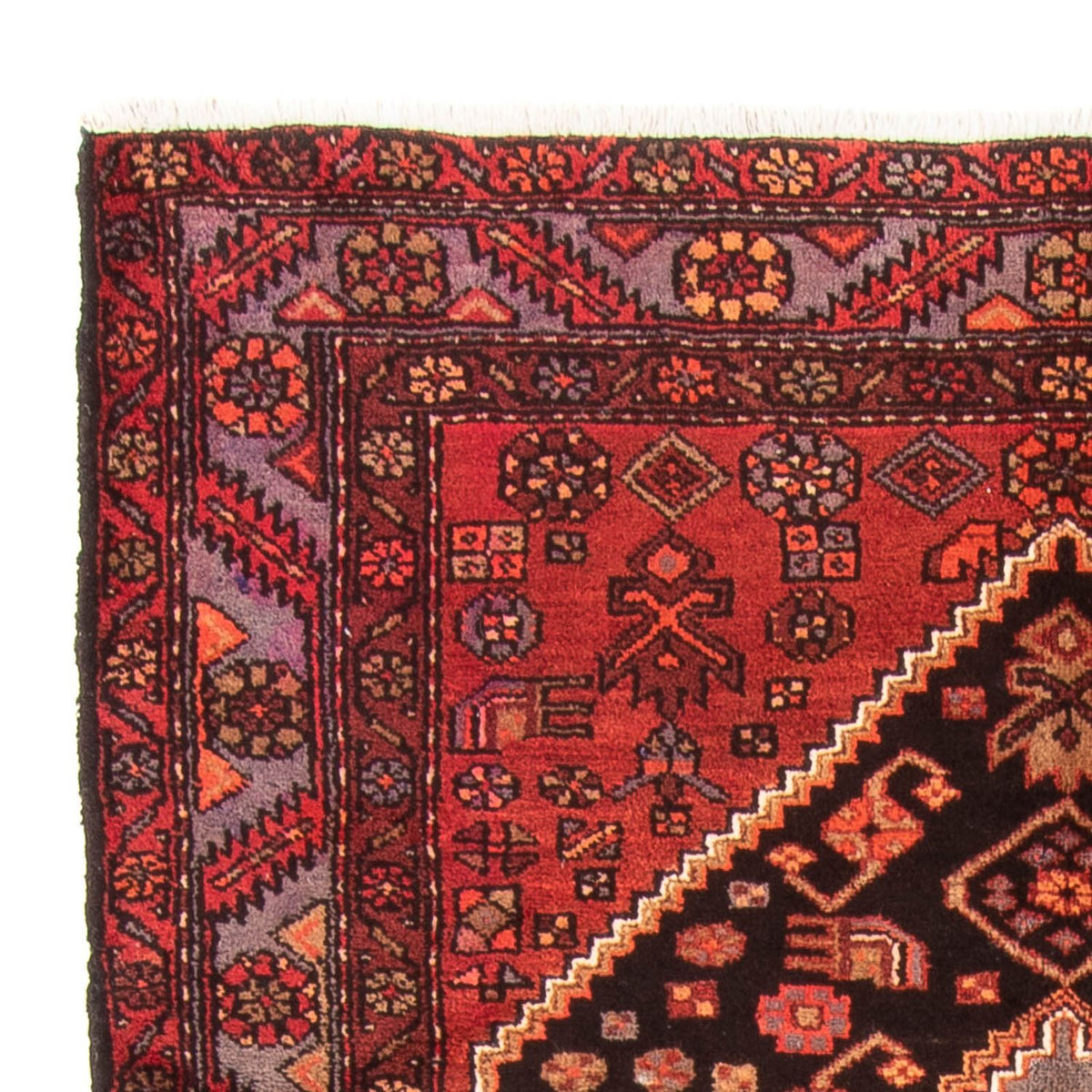 Hamadan Teppich 150x287cm - Perserteppich - dunkelblau