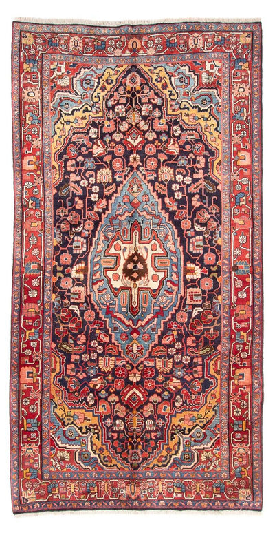 Nahavand Teppich 143x278cm - Perserteppich - dunkelblau