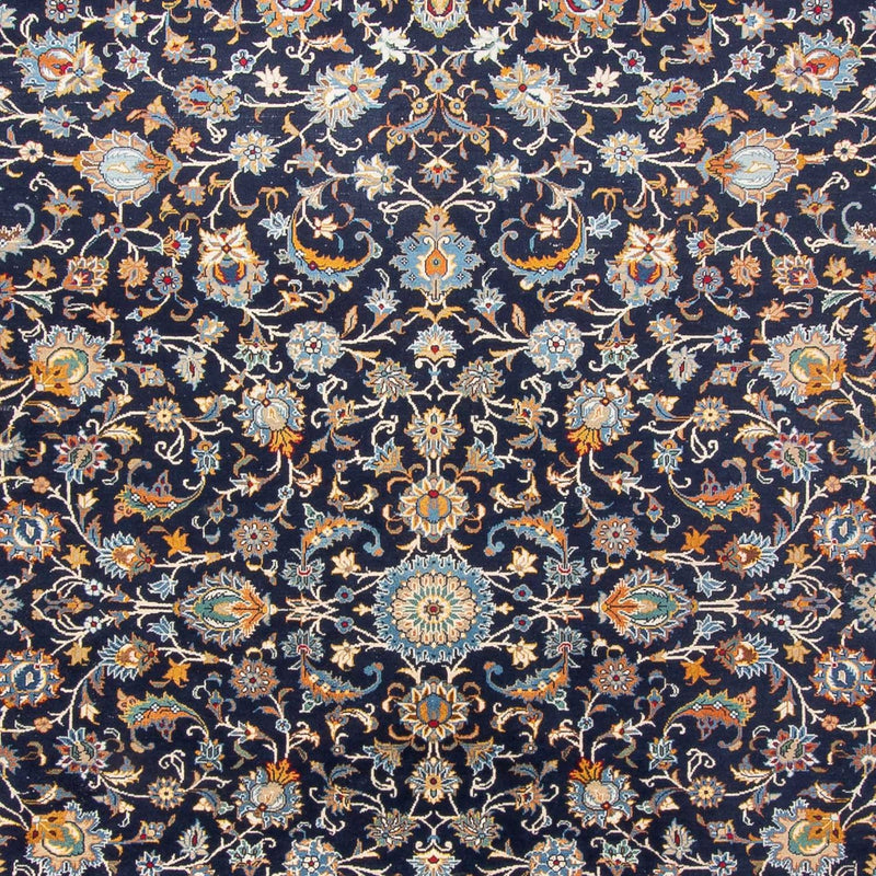 Keshan Teppich 300x390cm - Perserteppich - dunkelblau
