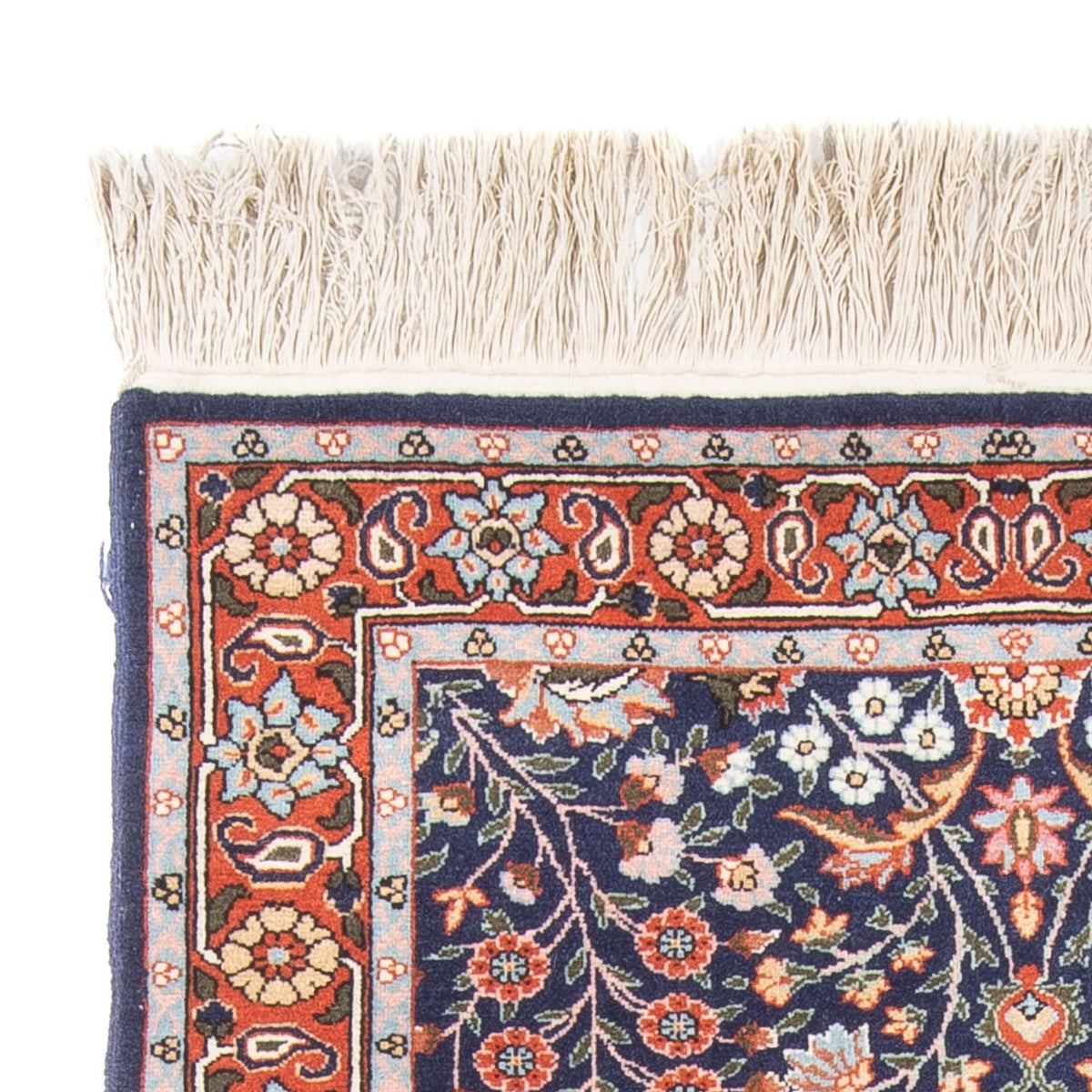 Hereke Teppich 82x107cm - Orientteppich - dunkelblau