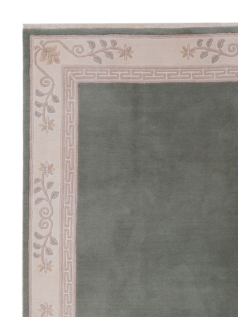 China Teppich 250x300cm - Orientteppich - olivgrün