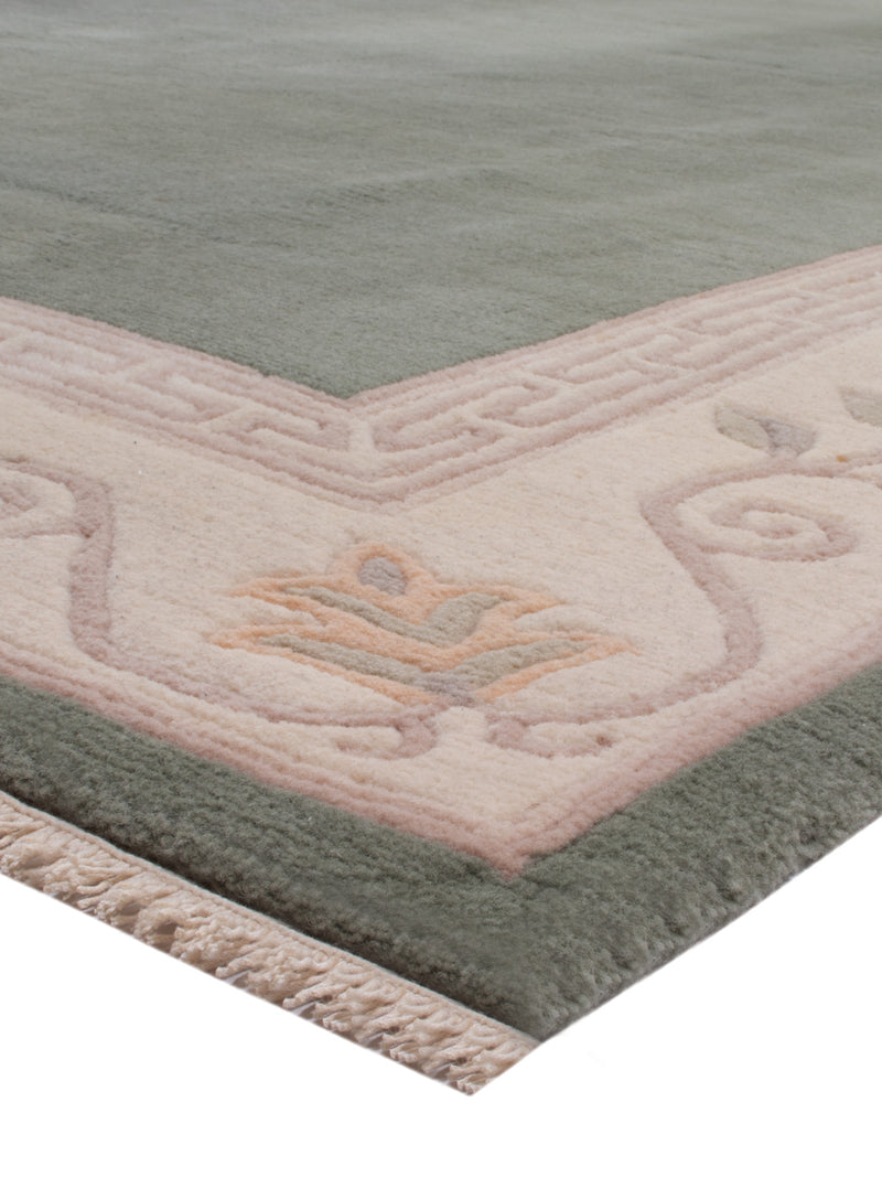 China Teppich 250x300cm - Orientteppich - olivgrün