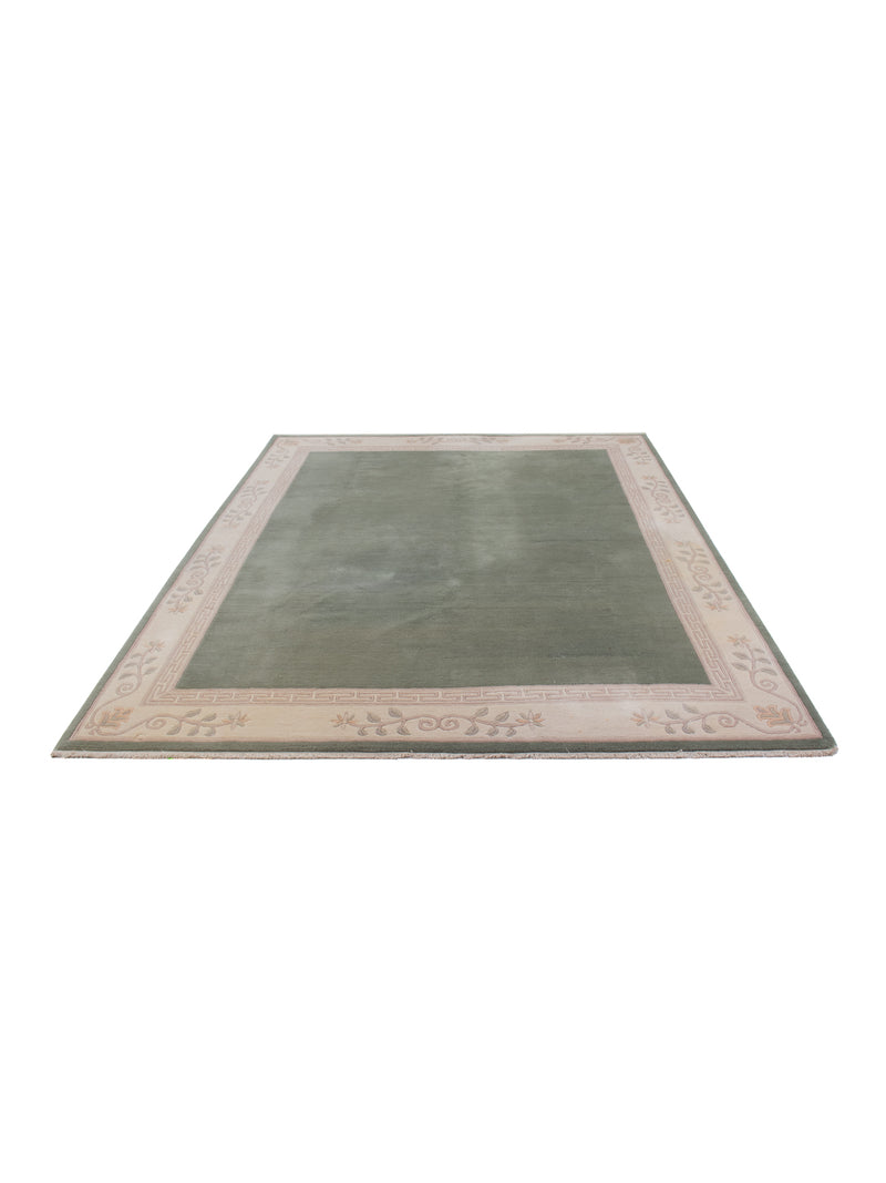 China Teppich 250x300cm - Orientteppich - olivgrün