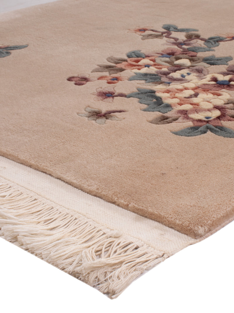 China Teppich 90x160cm - Orientteppich - hellbeige