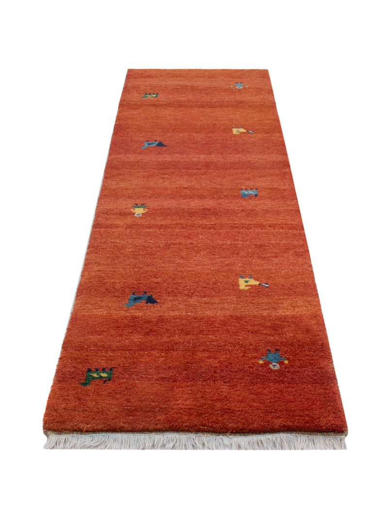 Läufer Gabbeh - Indus - 80 x 300 cm - rost