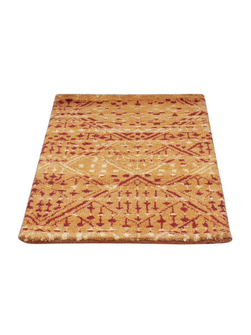 Gabbeh Teppich Indus 60x90cm - Wollteppich - rost