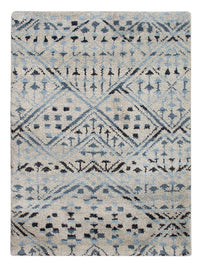 Gabbeh Teppich Indus 60x90cm - Wollteppich - hellblau – product image