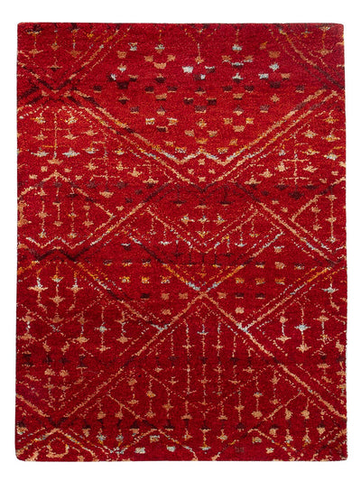 Gabbeh Teppich Indus 60x90cm - Wollteppich - rot