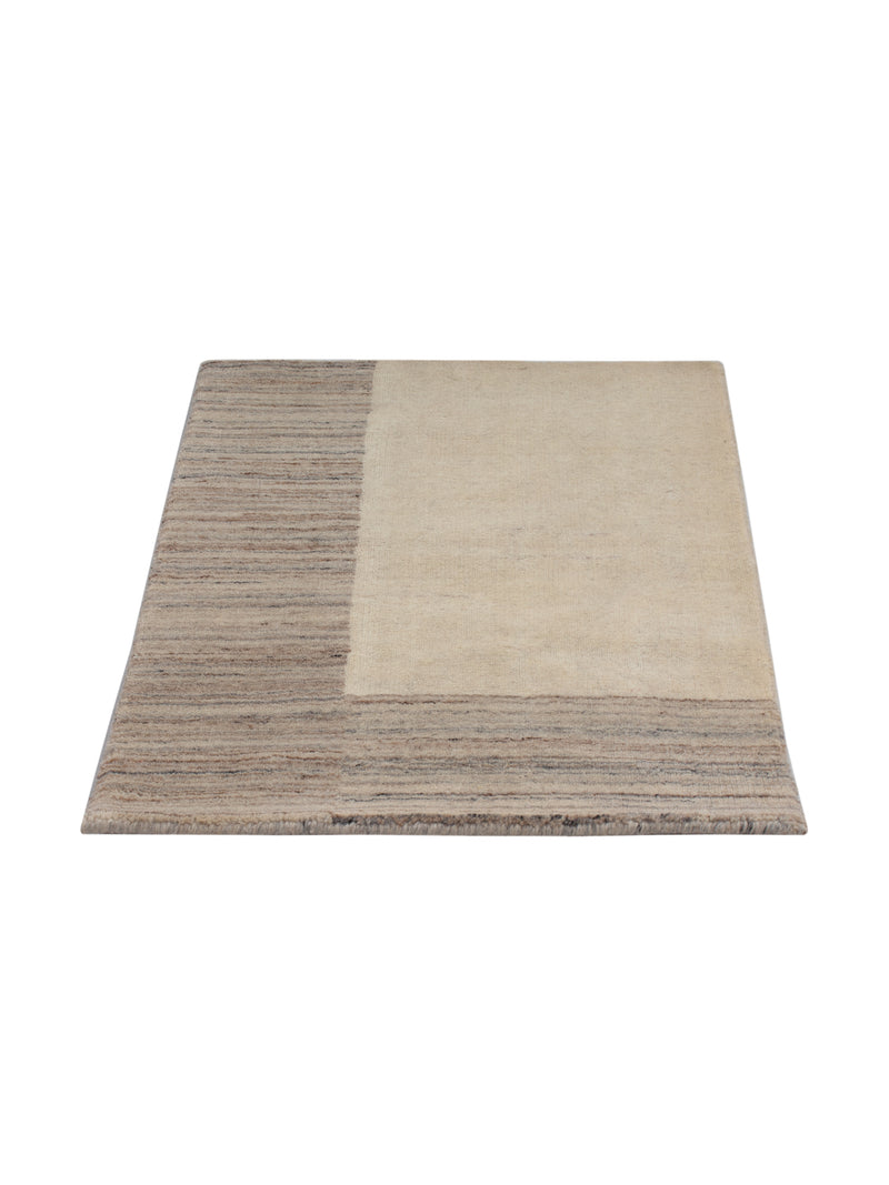 Loribaft Loom Teppich 60x90cm - Wollteppich - beige