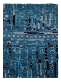 Gabbeh Teppich Indus 60x90cm - Wollteppich - blau – product image