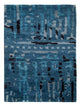 Gabbeh Teppich Indus 60x90cm - Wollteppich - blau