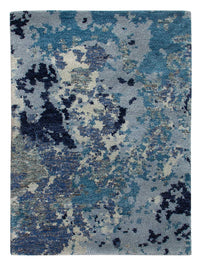 Gabbeh Teppich Indus 60x90cm - Wollteppich - blau – product image