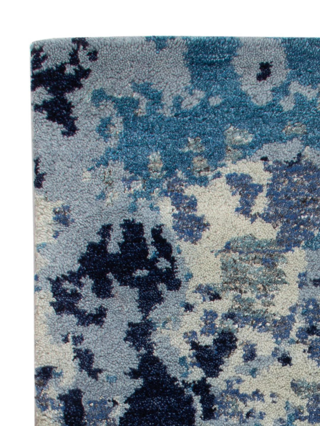 Gabbeh Teppich Indus 60x90cm - Wollteppich - blau
